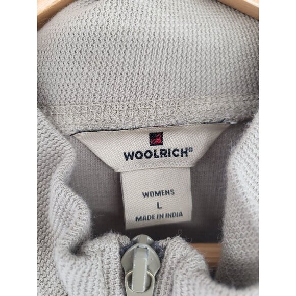 Woolrich Womens Full-Zip Knit Jacket Beige‎ L - Picture 3 of 9